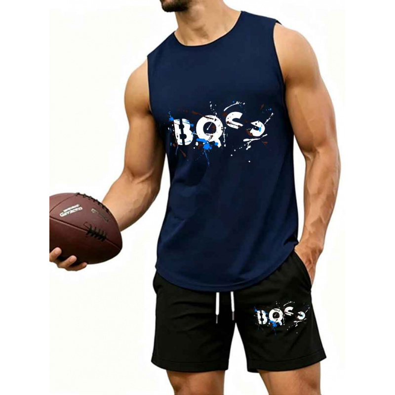 Men's  Graffiti Letter Print 2 - Tank Top Muscle reseña y precio