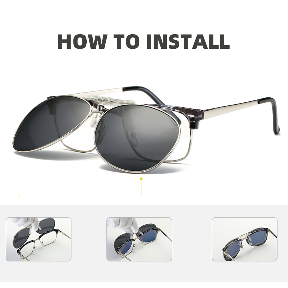 Oversized Pilot Clip on Sungla - Sunglasses Aviator Polarized reseña y precio