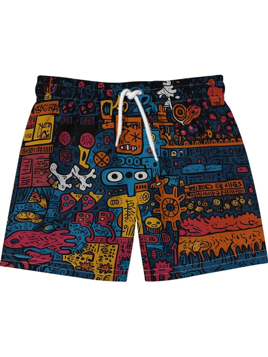 Mens Beach Shorts 3D Digital P - Swim Trunk Quick Dry reseña y precio