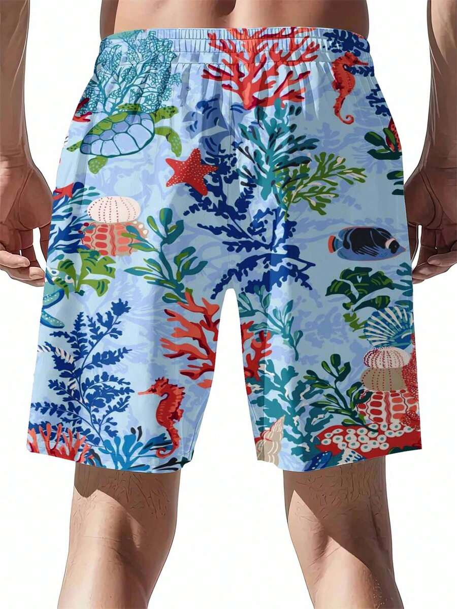 Mens Ocean Life Print Swim Tru - Swim Trunk Quick Dry reseña y precio