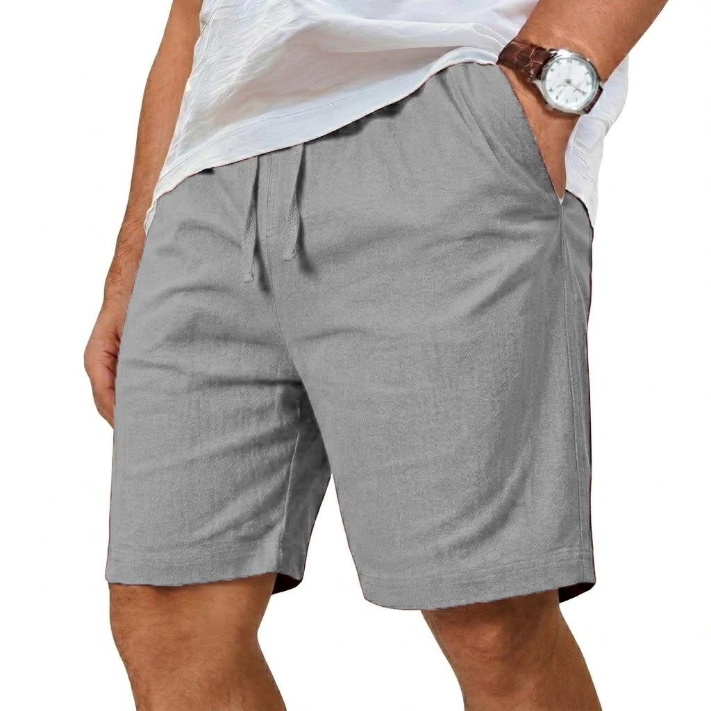 Oversized Cotton Linen Shorts  - Short Linen Drawstring reseña y precio