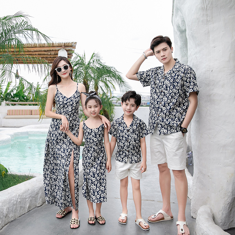 Family Matching Outfit Floral  - Resort Shirt Floral reseña y precio