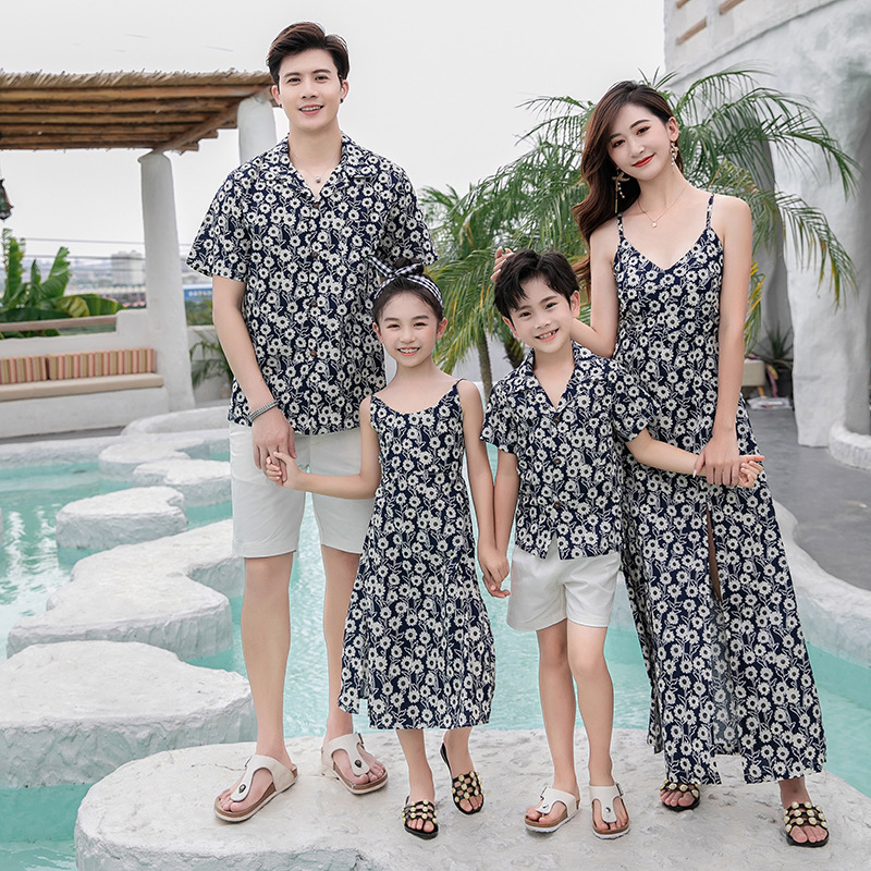 Family Matching Outfit Floral  - Resort Shirt Floral reseña y precio