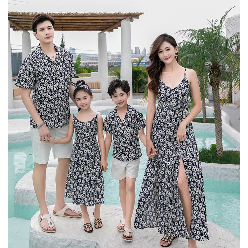 Family Matching Outfit Floral  - Resort Shirt Floral reseña y precio