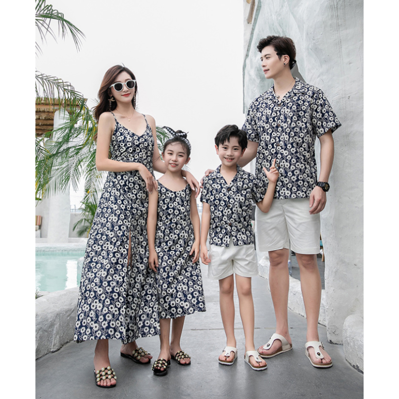 Family Matching Outfit Floral  - Resort Shirt Floral reseña y precio