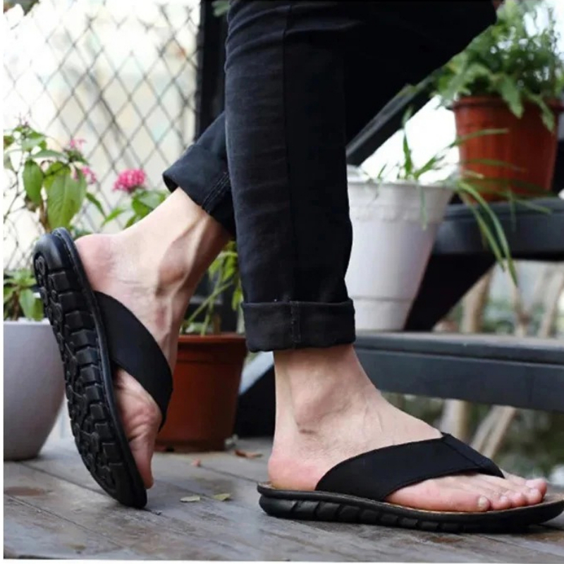 Roma Retro Man Slipper Solid C - Flip Flop Leather Men reseña y precio