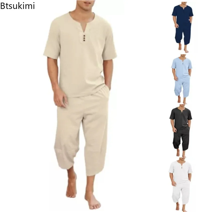 2026 Men's Hip Hop Cotton Line - Short Linen Drawstring reseña y precio