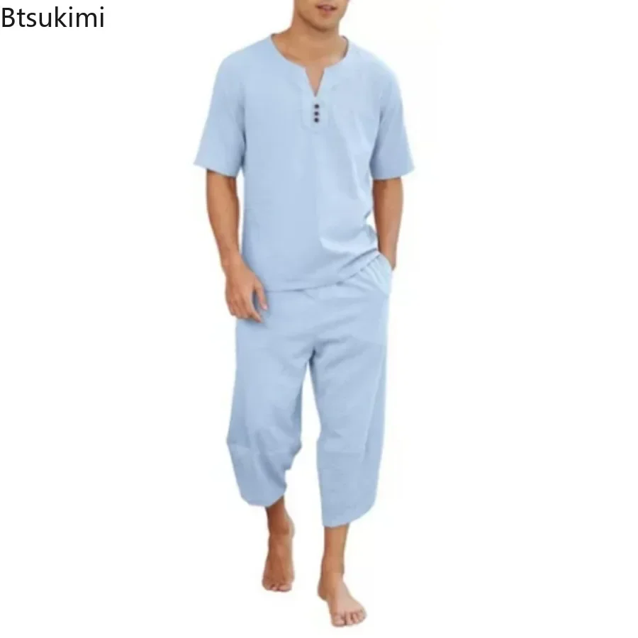 2026 Men's Hip Hop Cotton Line - Short Linen Drawstring reseña y precio