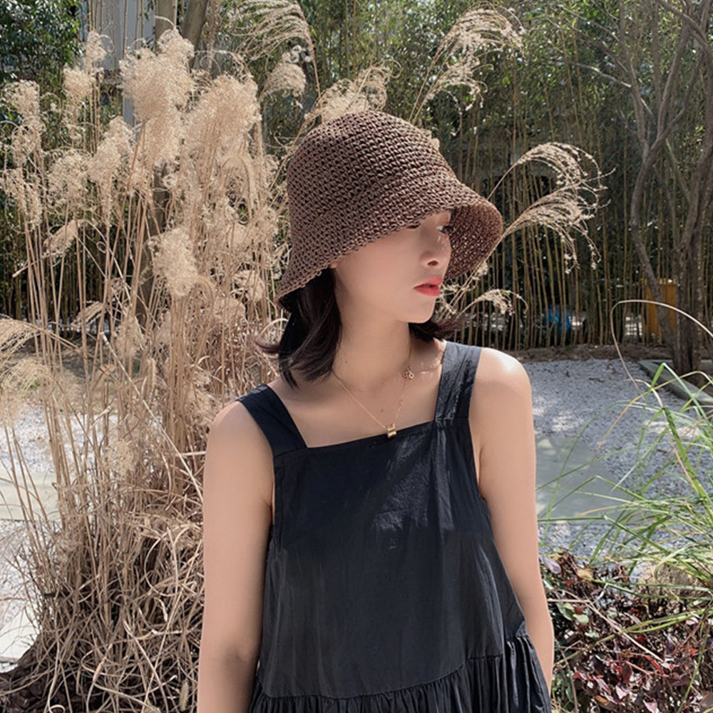 Hot Women's Fashion Summer Cap - Bucket Hat Straw reseña y precio