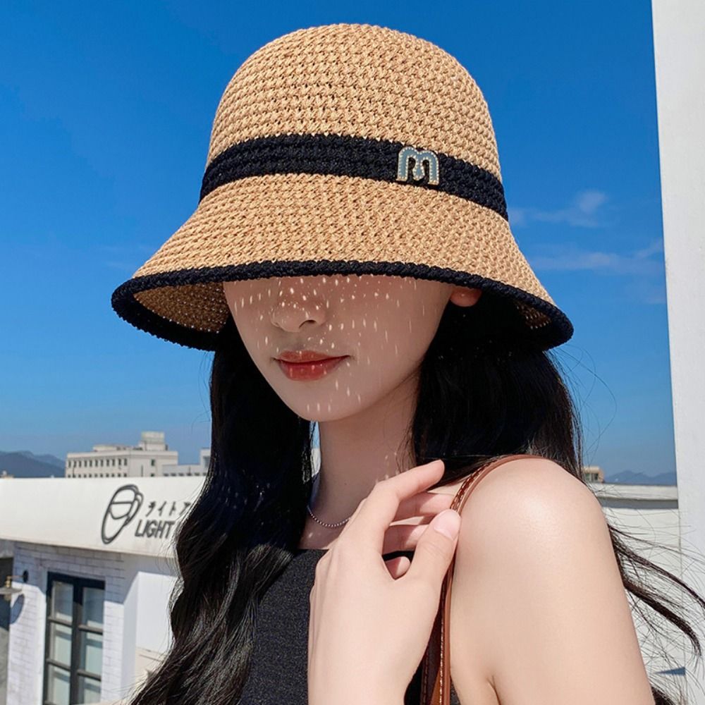 Elegant Bow Fisherman Hat Fold - Bucket Hat Straw reseña y precio