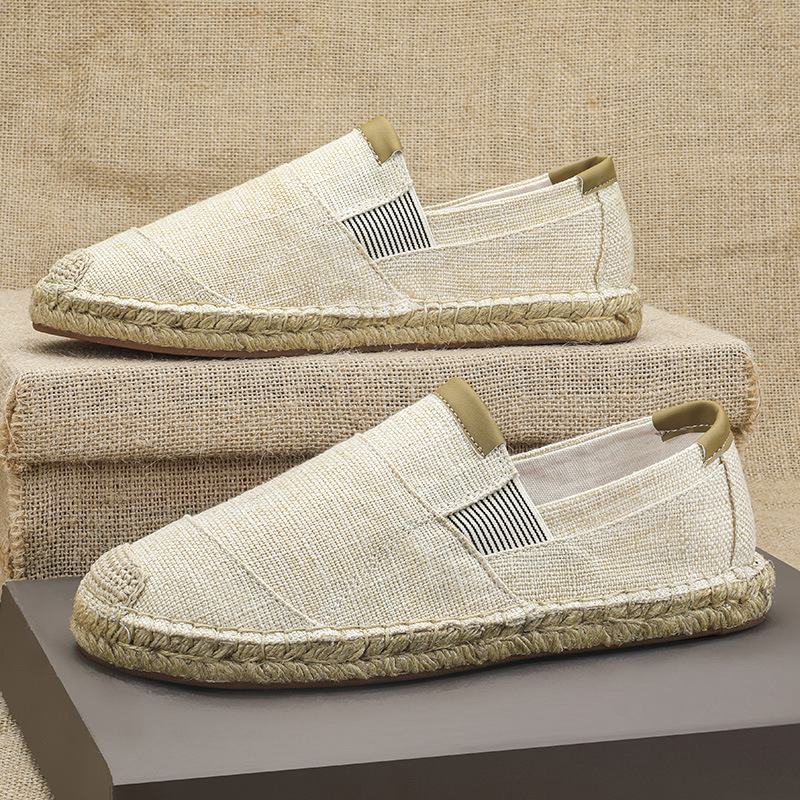 2025New Men Linen Casual Shoes - Espadrille Slip On reseña y precio