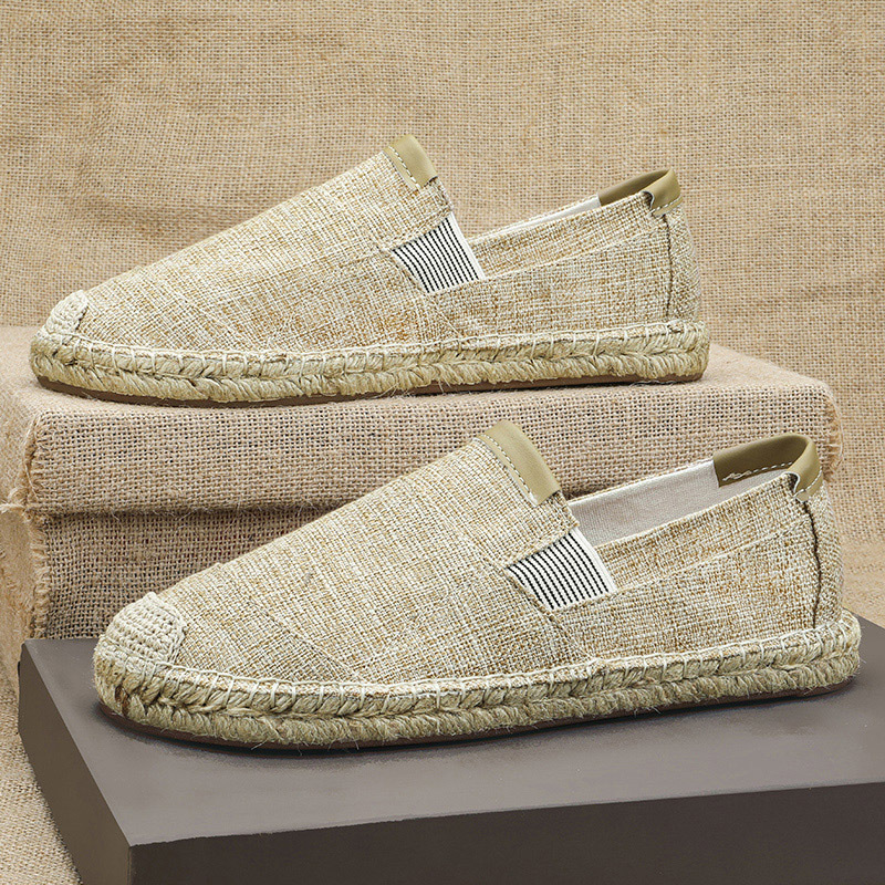 2025New Men Linen Casual Shoes - Espadrille Slip On reseña y precio