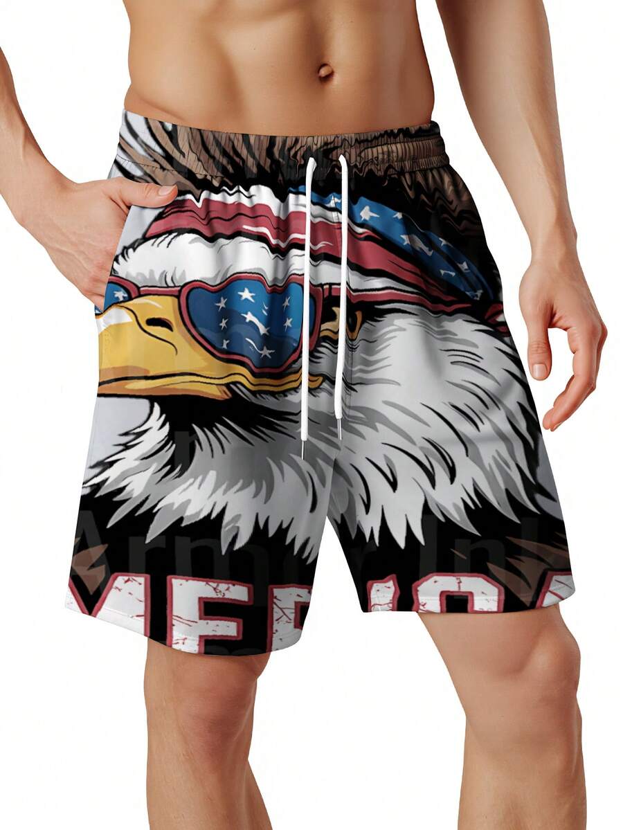 Patriotic Mens Swim Trunks Wit - Swim Trunk Quick Dry reseña y precio