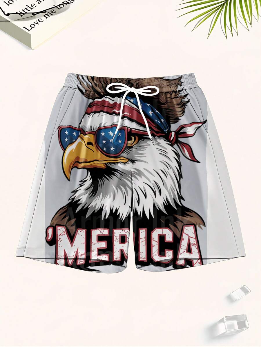 Patriotic Mens Swim Trunks Wit - Swim Trunk Quick Dry reseña y precio