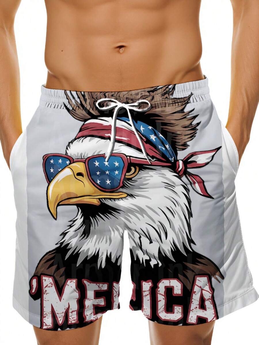 Patriotic Mens Swim Trunks Wit - Swim Trunk Quick Dry reseña y precio