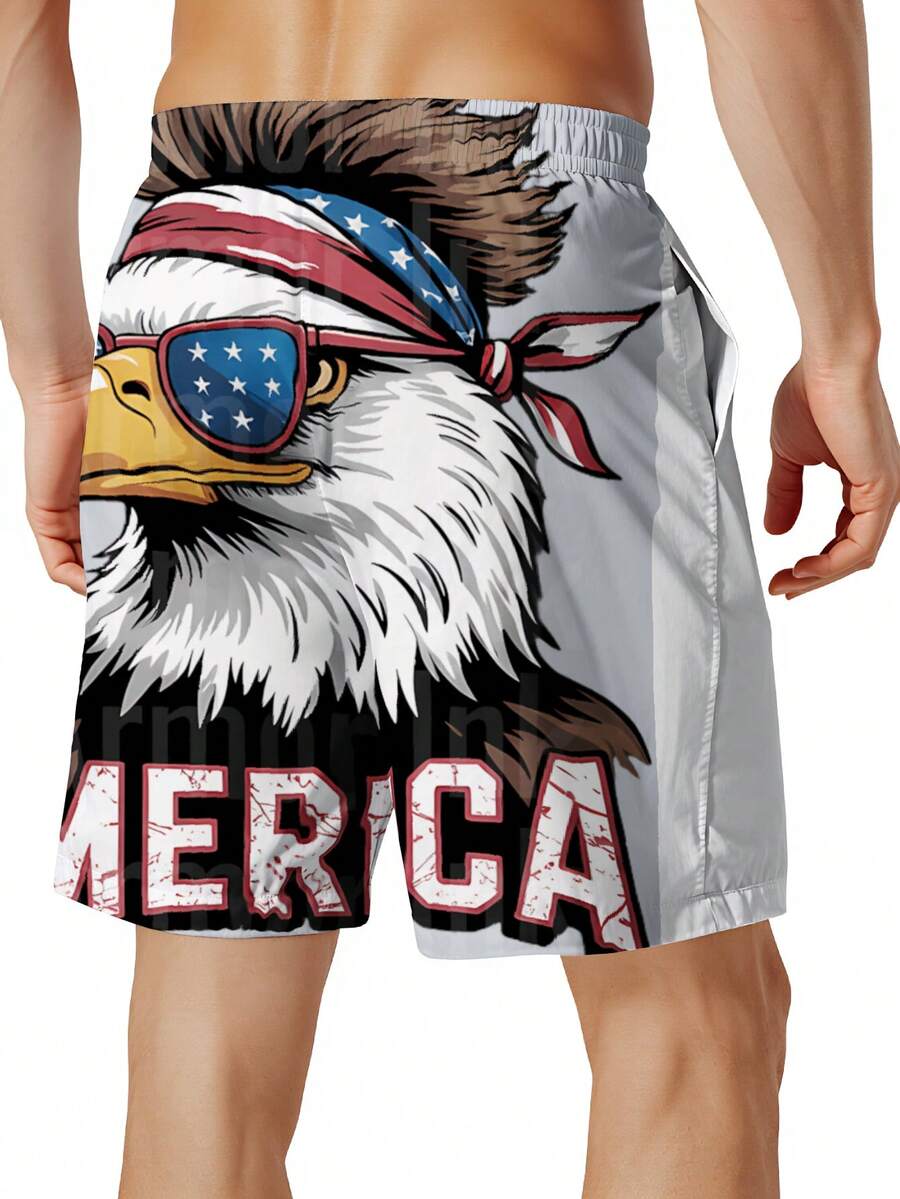 Patriotic Mens Swim Trunks Wit - Swim Trunk Quick Dry reseña y precio