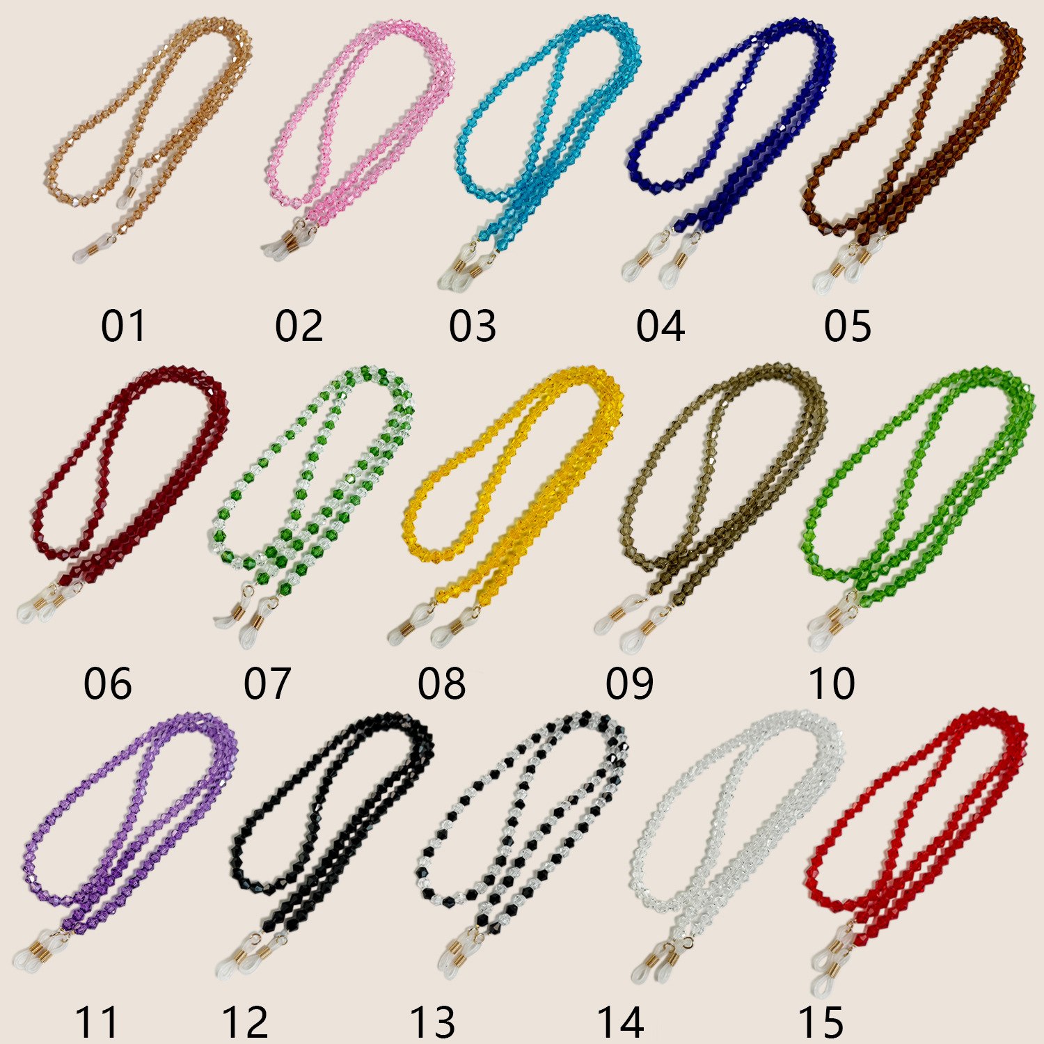 Handmade Crystal Glass Glasses - Sunglass Retainer Cord reseña y precio