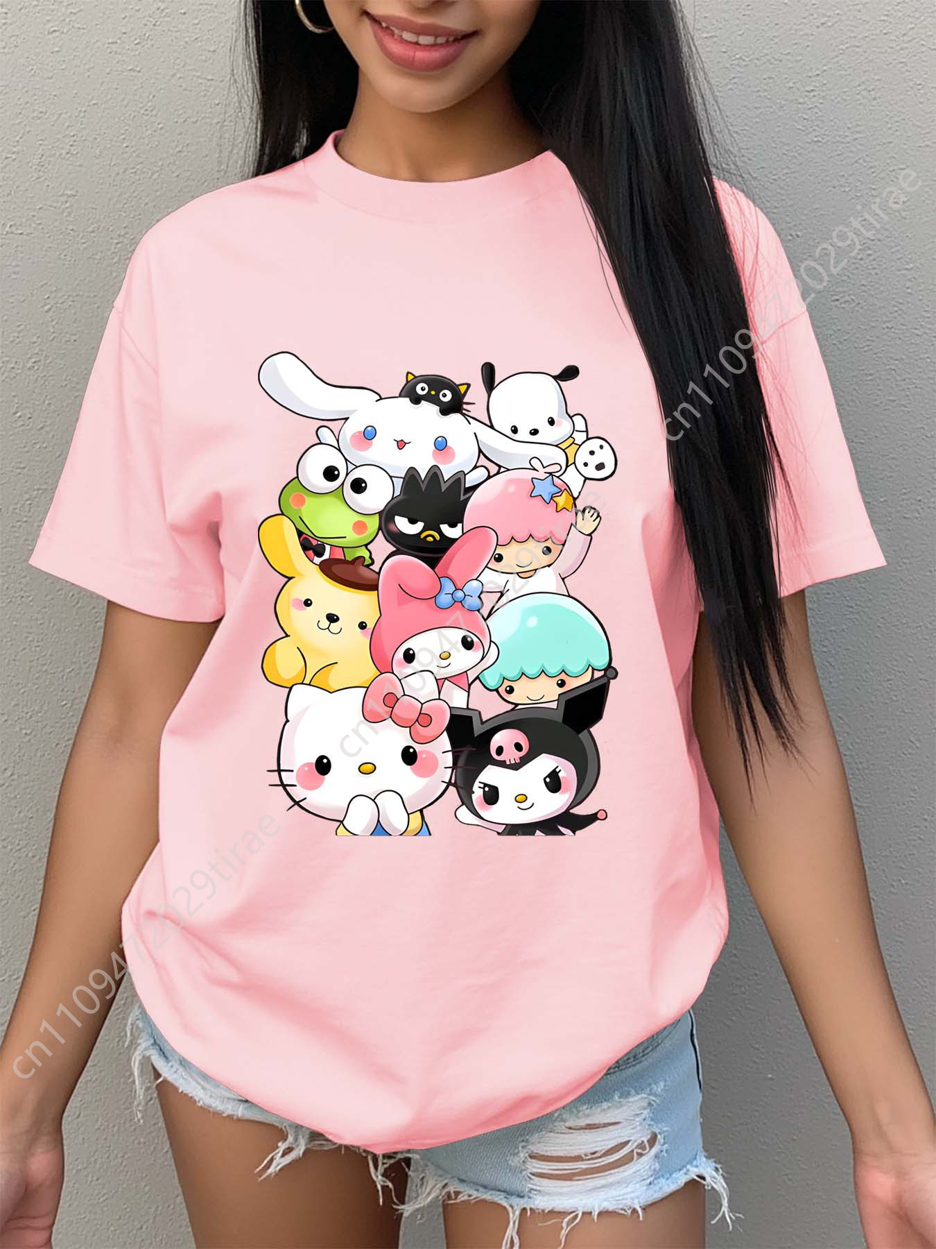 Women'S Sanrio Character Print - Tee Graphic Print reseña y precio
