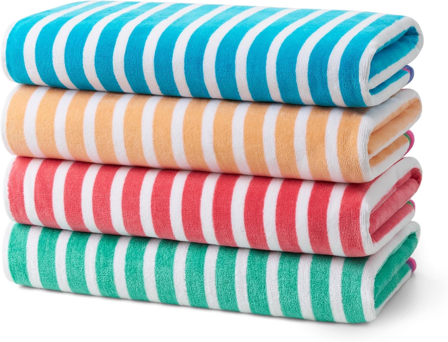 Colorful Racing Striped Beach  - Beach Towel Large reseña y precio