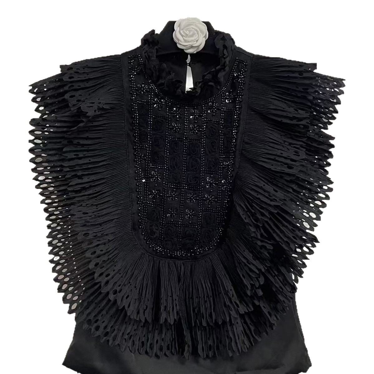 Top Blouse Women Sleeveless Ru - Shirt Camp Collar reseña y precio