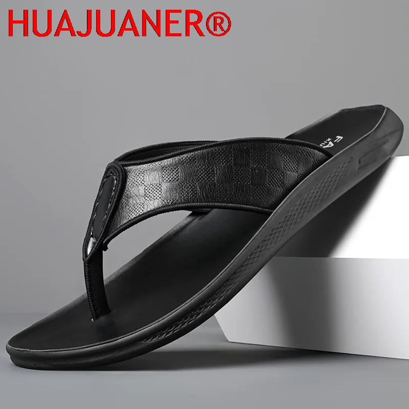 Casual Outdoor Men's Sandals S - Flip Flop Leather Men reseña y precio