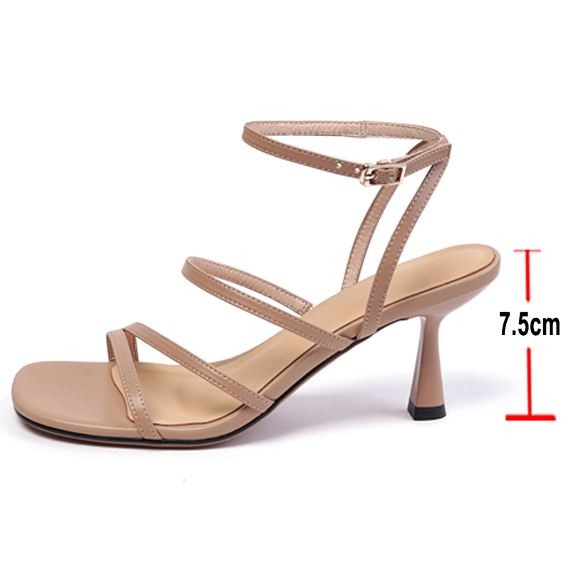 Meotina Sandals Women Shoes Sq - Casual Sandal Leather reseña y precio