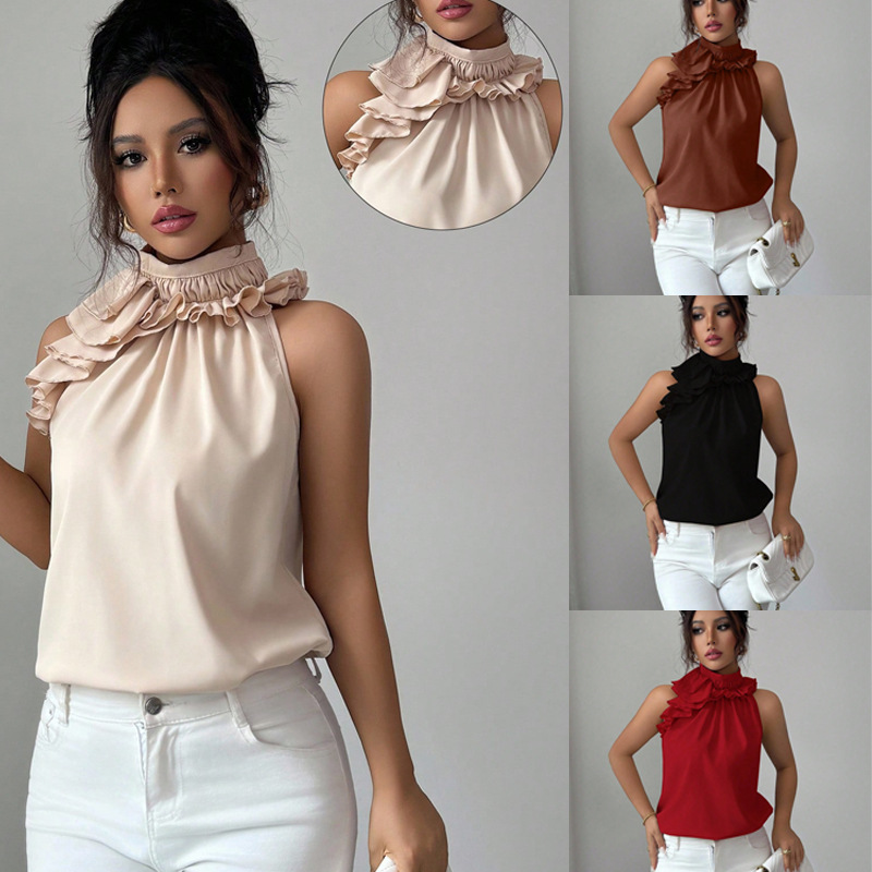 Summer New Women Blouses Fashi - Shirt Camp Collar reseña y precio